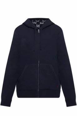 Gucci GRANATOWY Dwustronna wełniana bluza