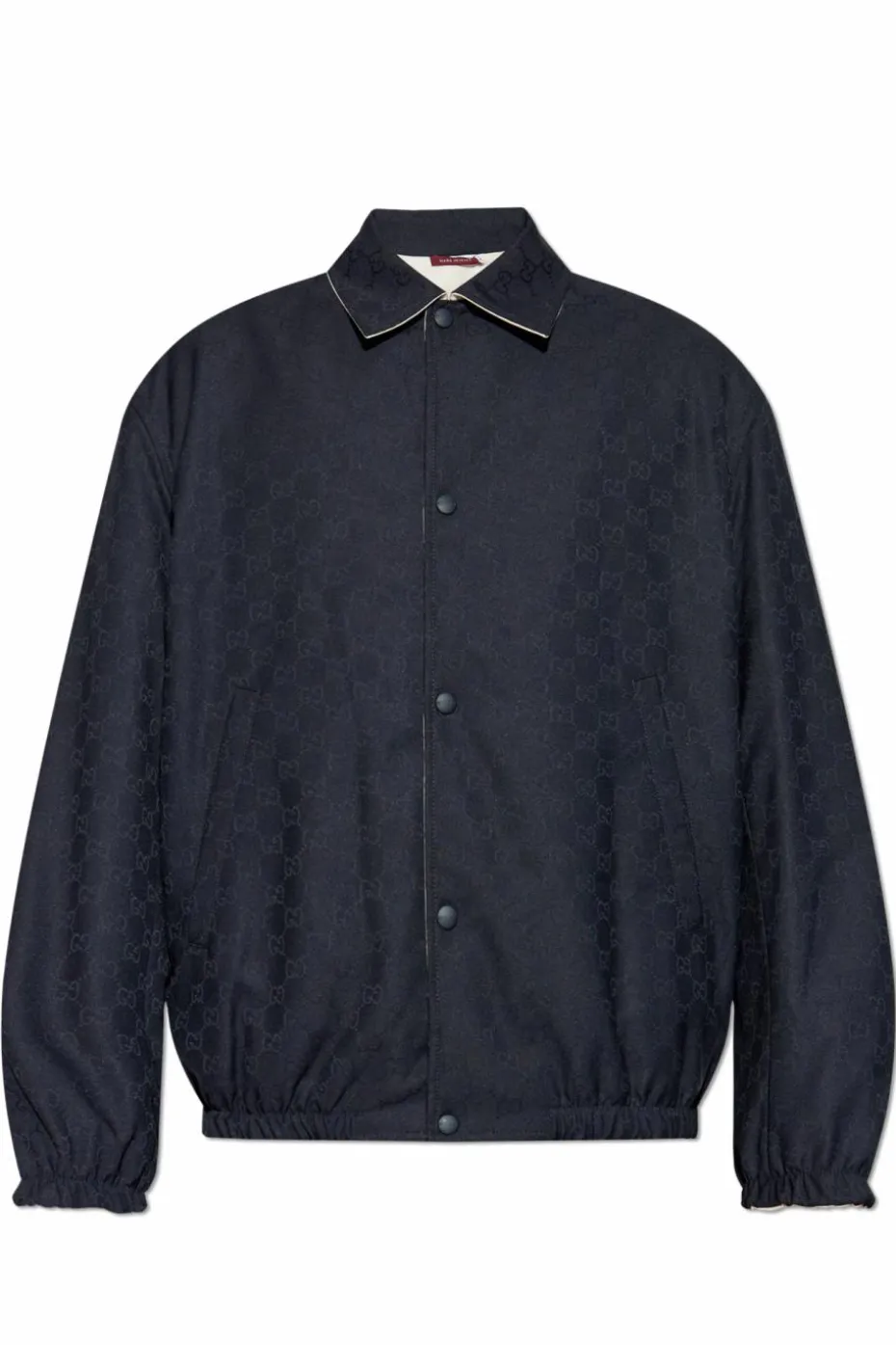 Gucci GRANATOWY Dwustronna kurtka z monogramem