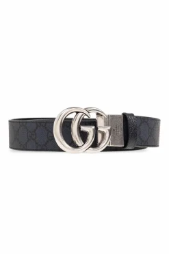 Gucci GRANATOWY Dwustronny pasek