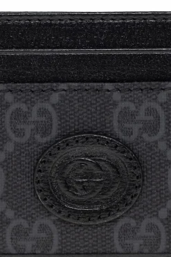 Gucci GRANATOWY Etui na karty z logo