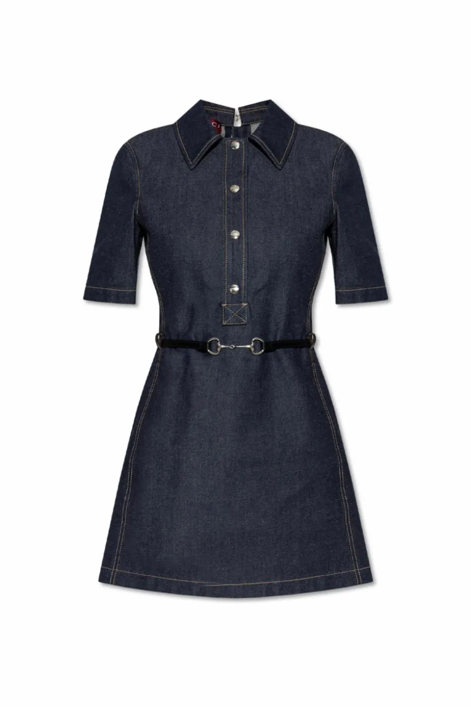 Gucci GRANATOWY Jeansowa sukienka