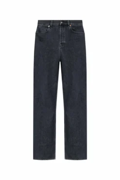 Gucci GRANATOWY Jeansy z szerokimi nogawkami