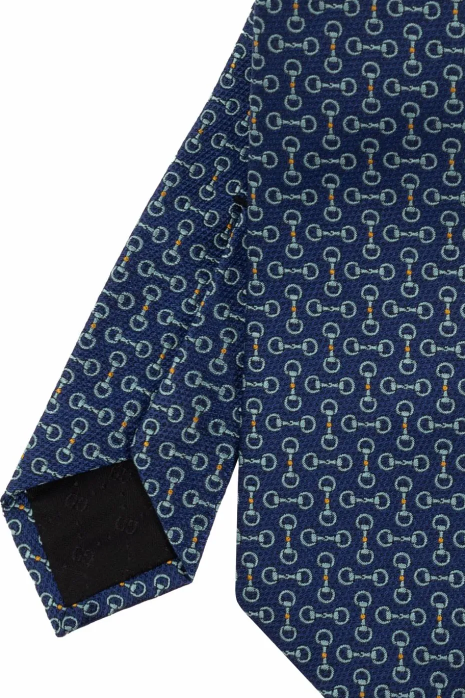 Gucci GRANATOWY Jedwabny krawat