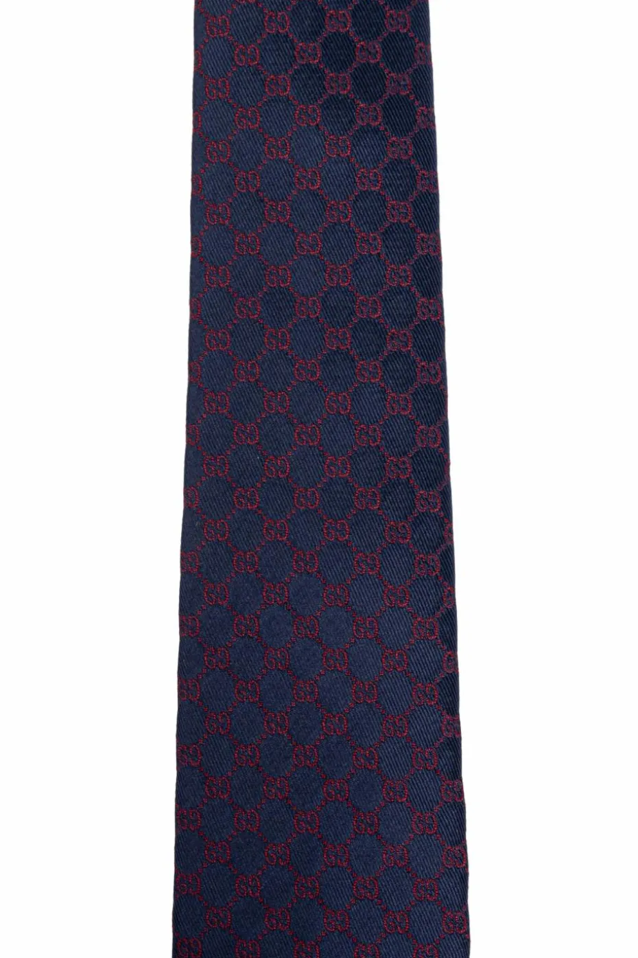 Gucci GRANATOWY Jedwabny krawat