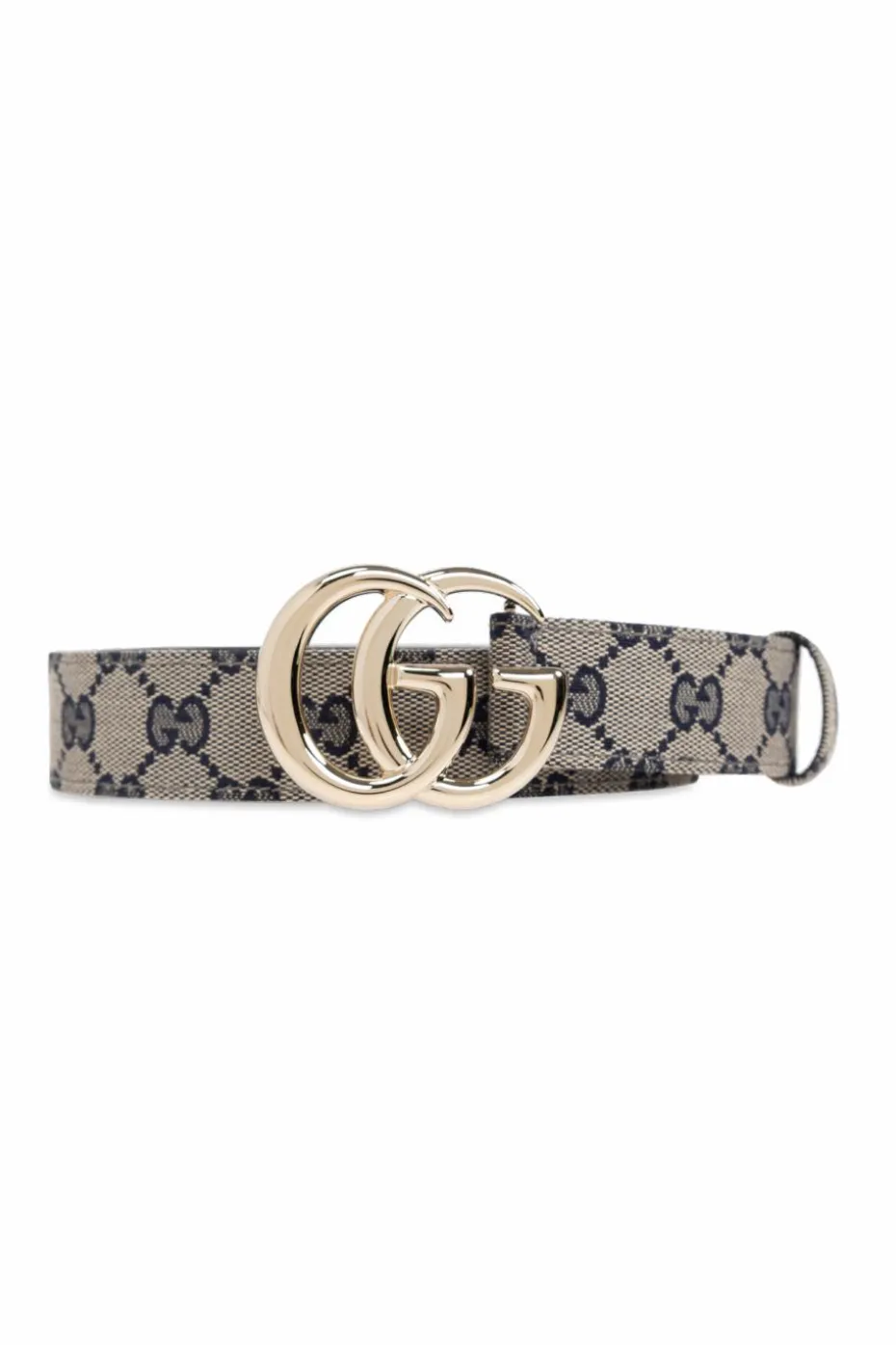Gucci GRANATOWY Pasek z monogramem