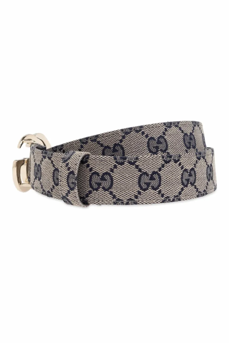Gucci GRANATOWY Pasek z monogramem