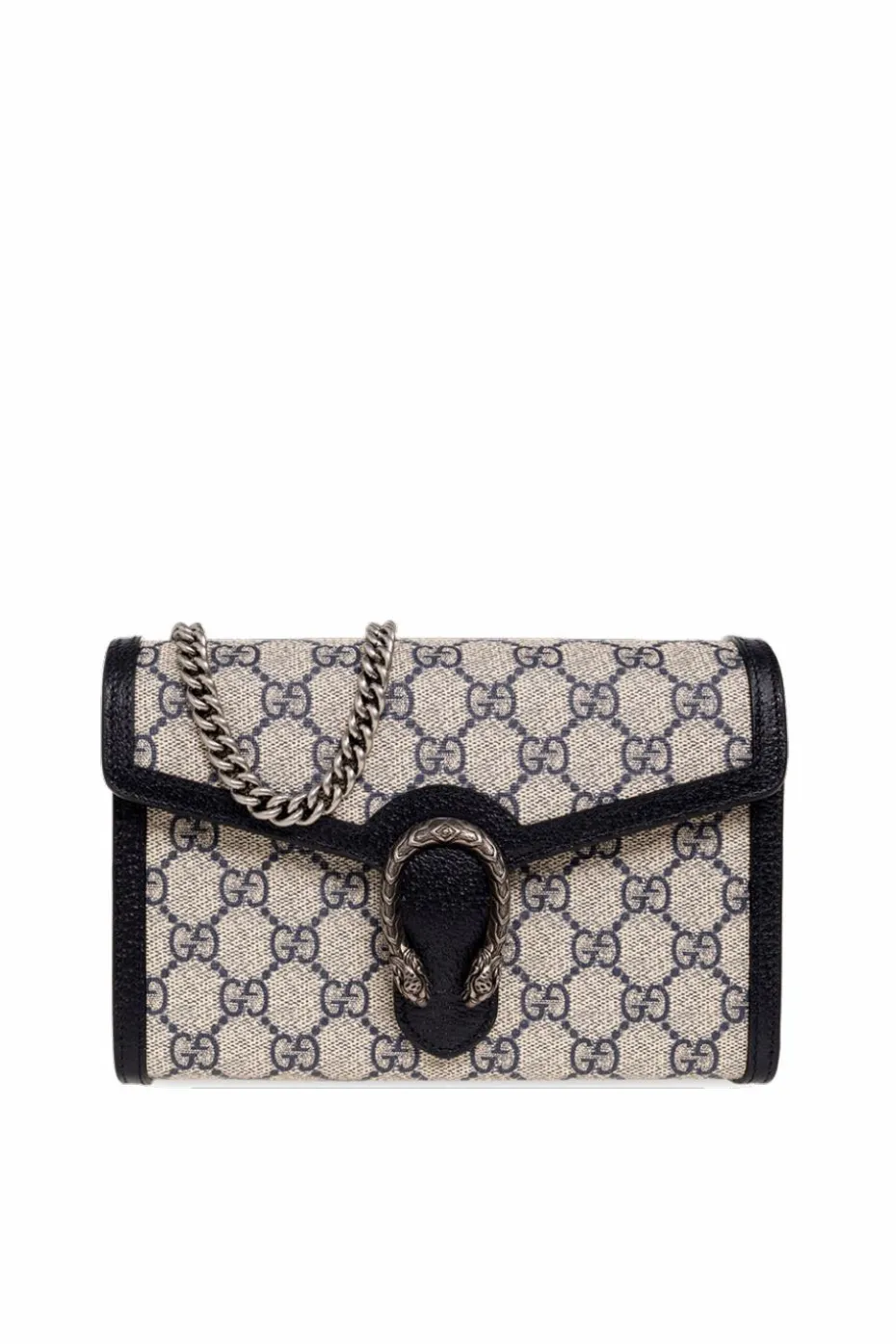 Gucci GRANATOWY Portfel na łańcuchu ‘Dionysus’