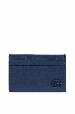 Gucci GRANATOWY Skórzane etui na karty