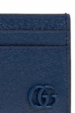 Gucci GRANATOWY Skórzane etui na karty
