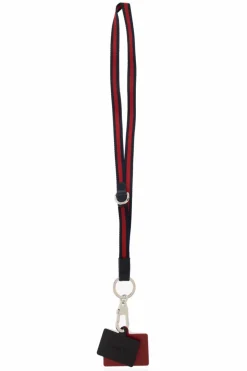 Gucci GRANATOWY Smycz z logo
