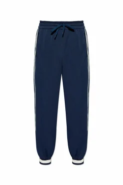 Gucci GRANATOWY Spodnie z lampasami
