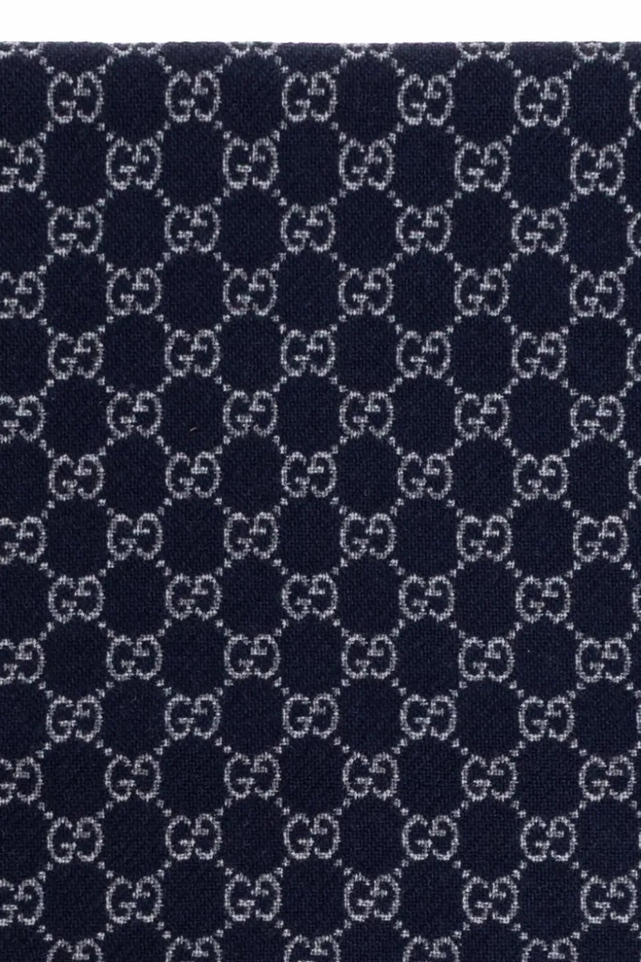 Gucci GRANATOWY Szal z monogramem