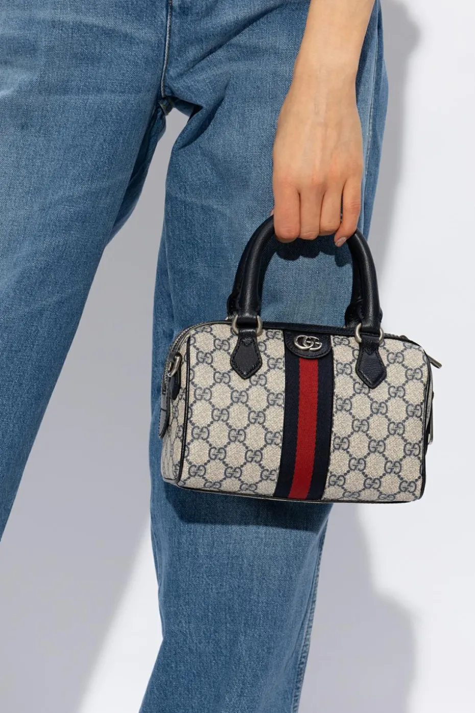 Gucci GRANATOWY Torba na ramię ‘Ophidia Mini’