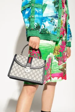 Gucci GRANATOWY Torba na ramię ‘Ophidia Small’
