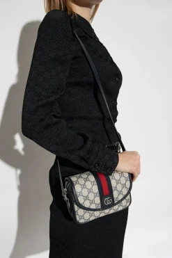 Gucci GRANATOWY Torba na ramię ‘Ophidia Mini’