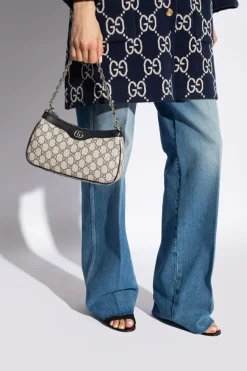 Gucci GRANATOWY Torba na ramię ‘Ophidia Small’