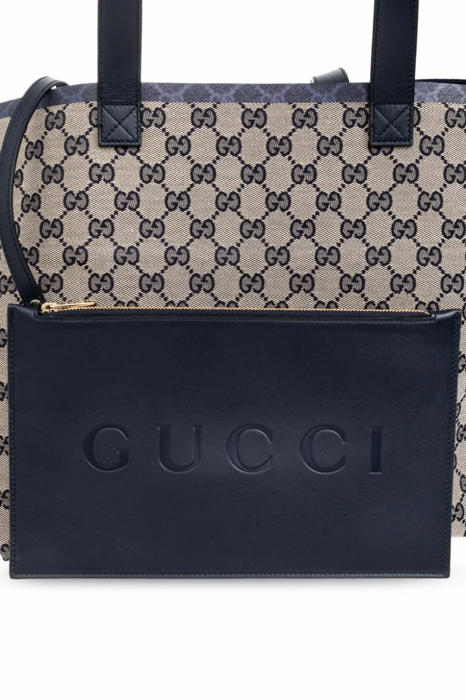 Gucci GRANATOWY Torba ‘Original GG Medium’ typu ‘shopper’