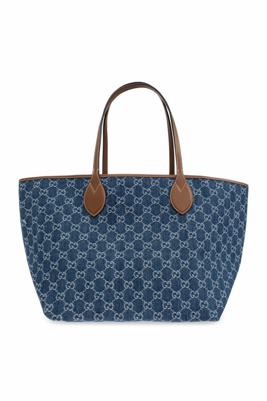 Gucci GRANATOWY Torba `Totissima Medium` typu `shopper`