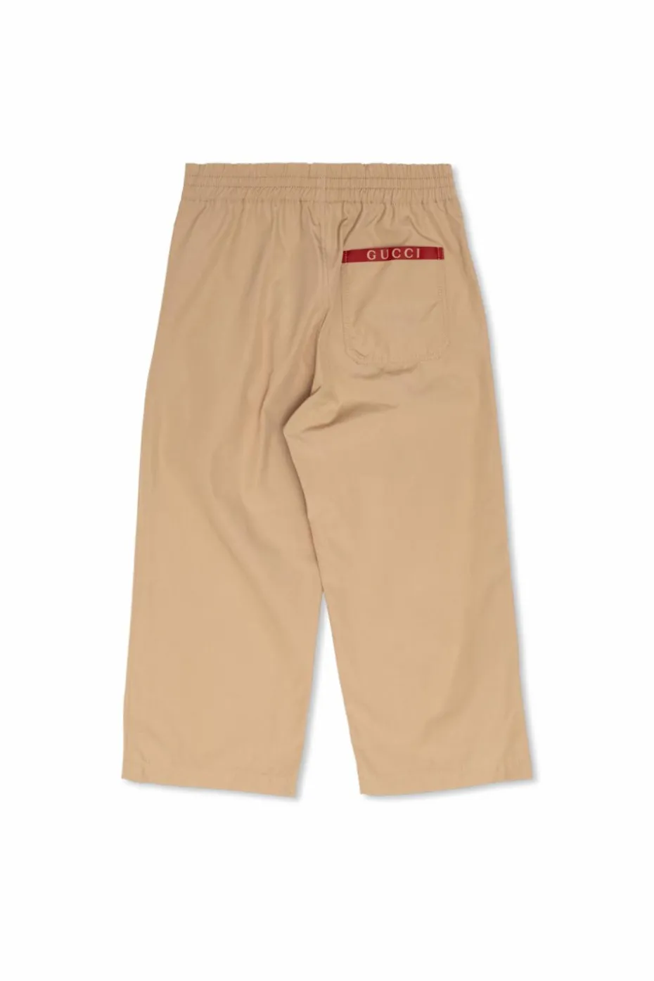 Gucci Kids beżowy Bawełniane spodnie