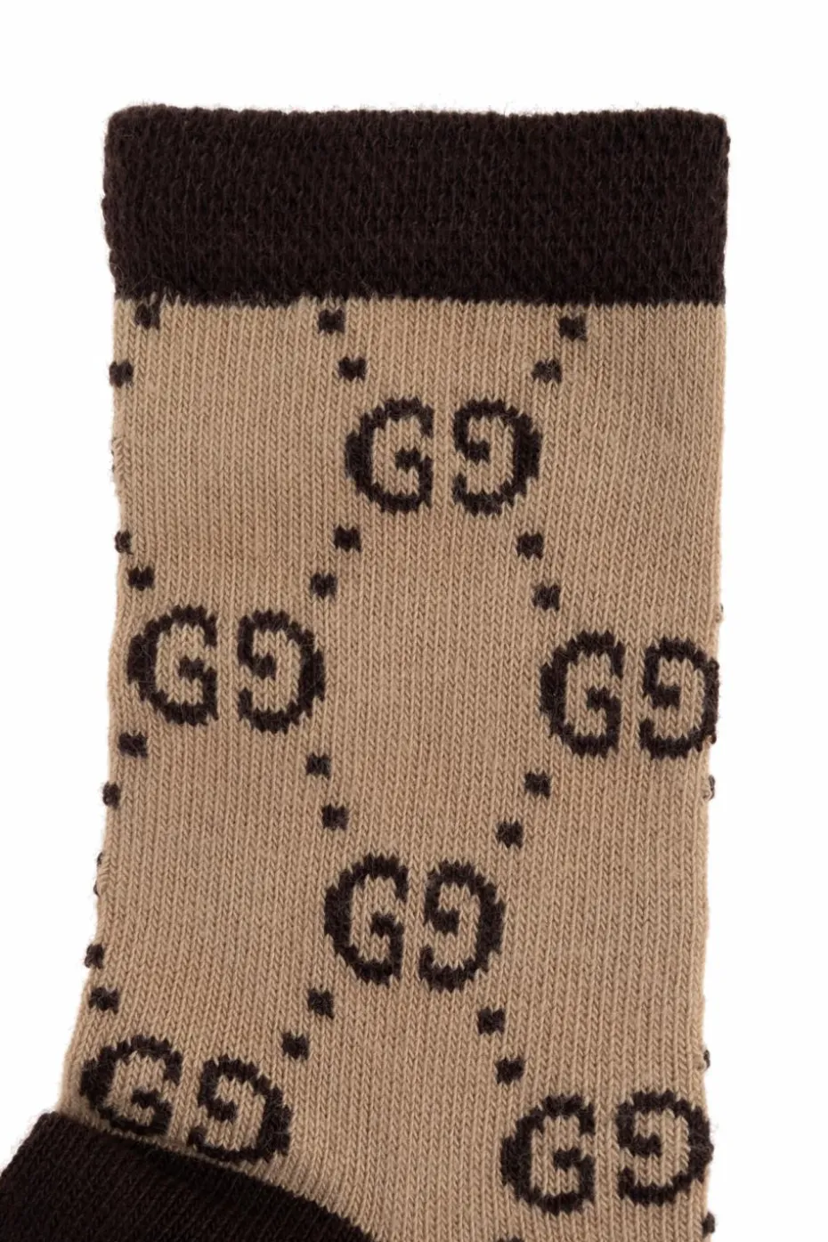 Gucci Kids beżowy Skarpety z monogramem