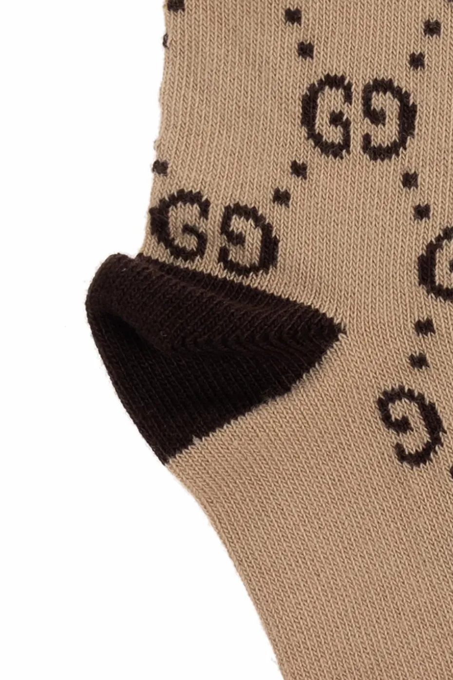 Gucci Kids beżowy Skarpety z monogramem