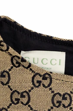 Gucci Kids beżowy Sukienka z monogramem