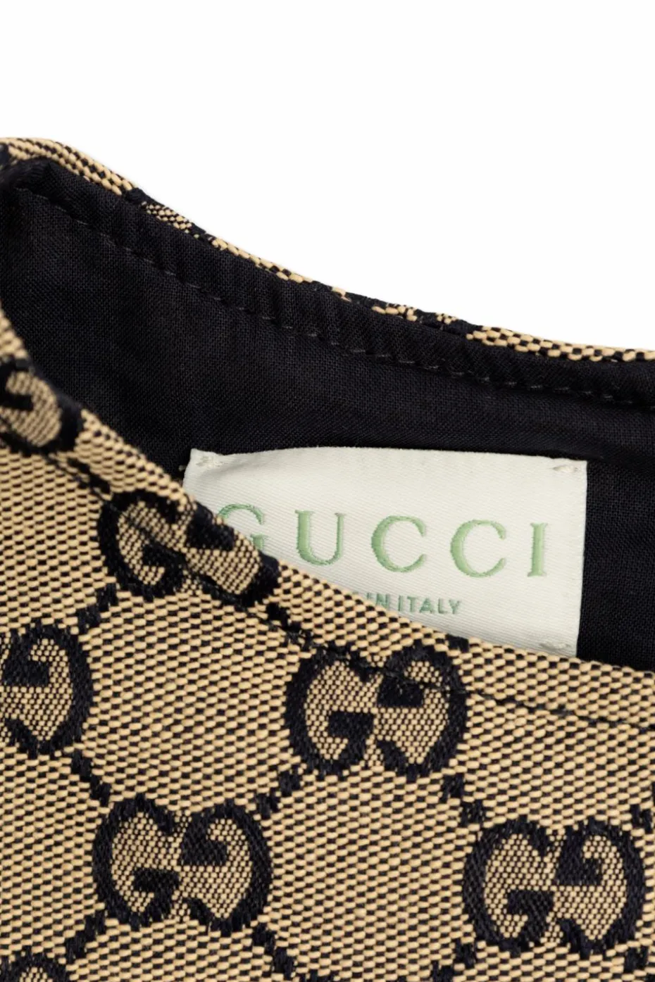 Gucci Kids beżowy Sukienka z monogramem