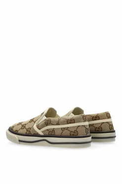 Gucci Kids beżowy Wsuwane buty z monogramem