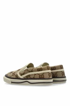 Gucci Kids beżowy Wsuwane buty z monogramem
