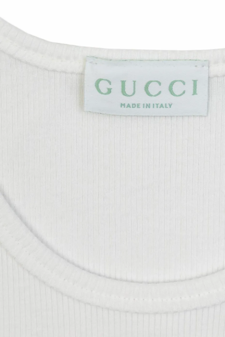 Gucci Kids BIAŁY Bawełniany top z logo