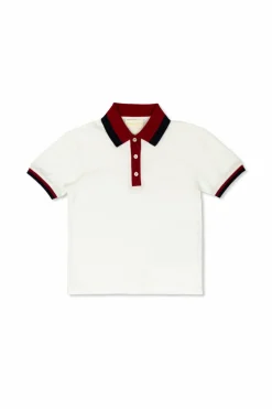 Gucci Kids BIAŁY Bawełniane polo