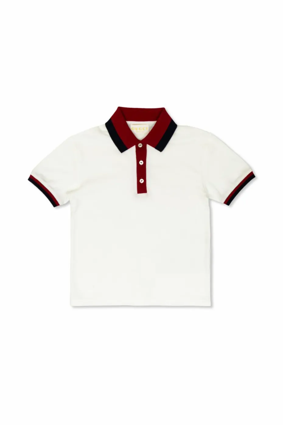 Gucci Kids BIAŁY Bawełniane polo