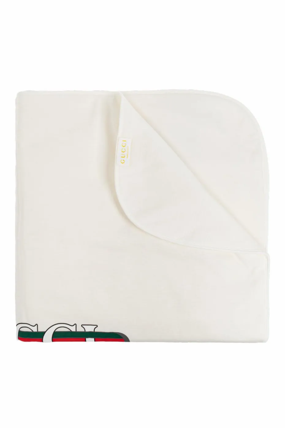 Gucci Kids BIAŁY Bawełniany koc niemowlęcy
