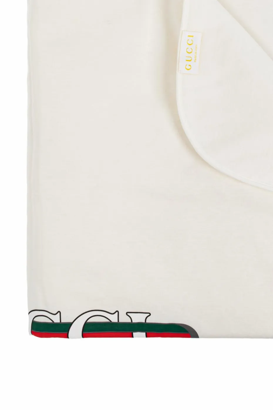 Gucci Kids BIAŁY Bawełniany koc niemowlęcy