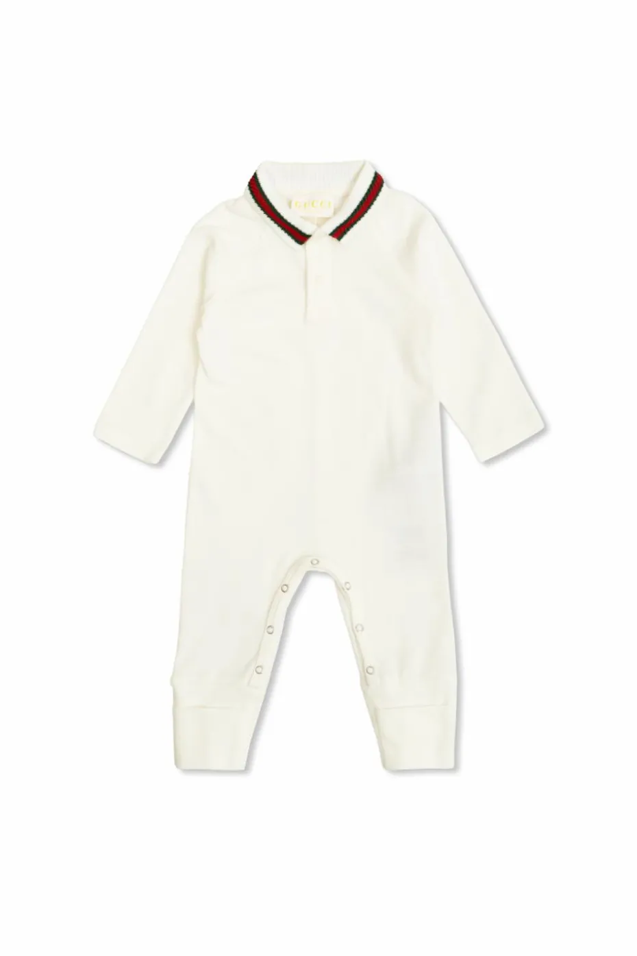 Gucci Kids BIAŁY Bawełniany kombinezon
