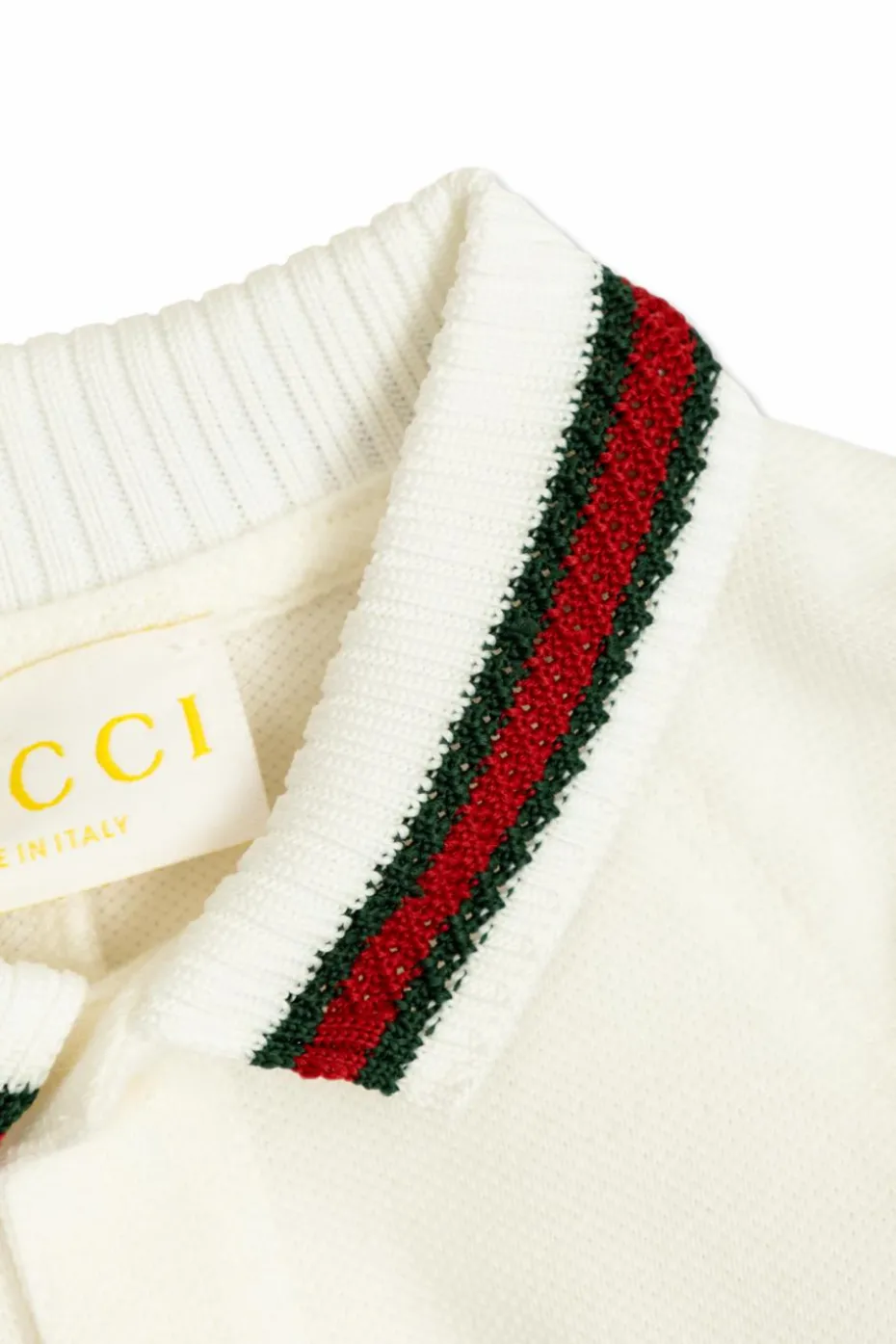 Gucci Kids BIAŁY Bawełniany kombinezon