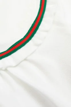Gucci Kids BIAŁY Bawełniane body