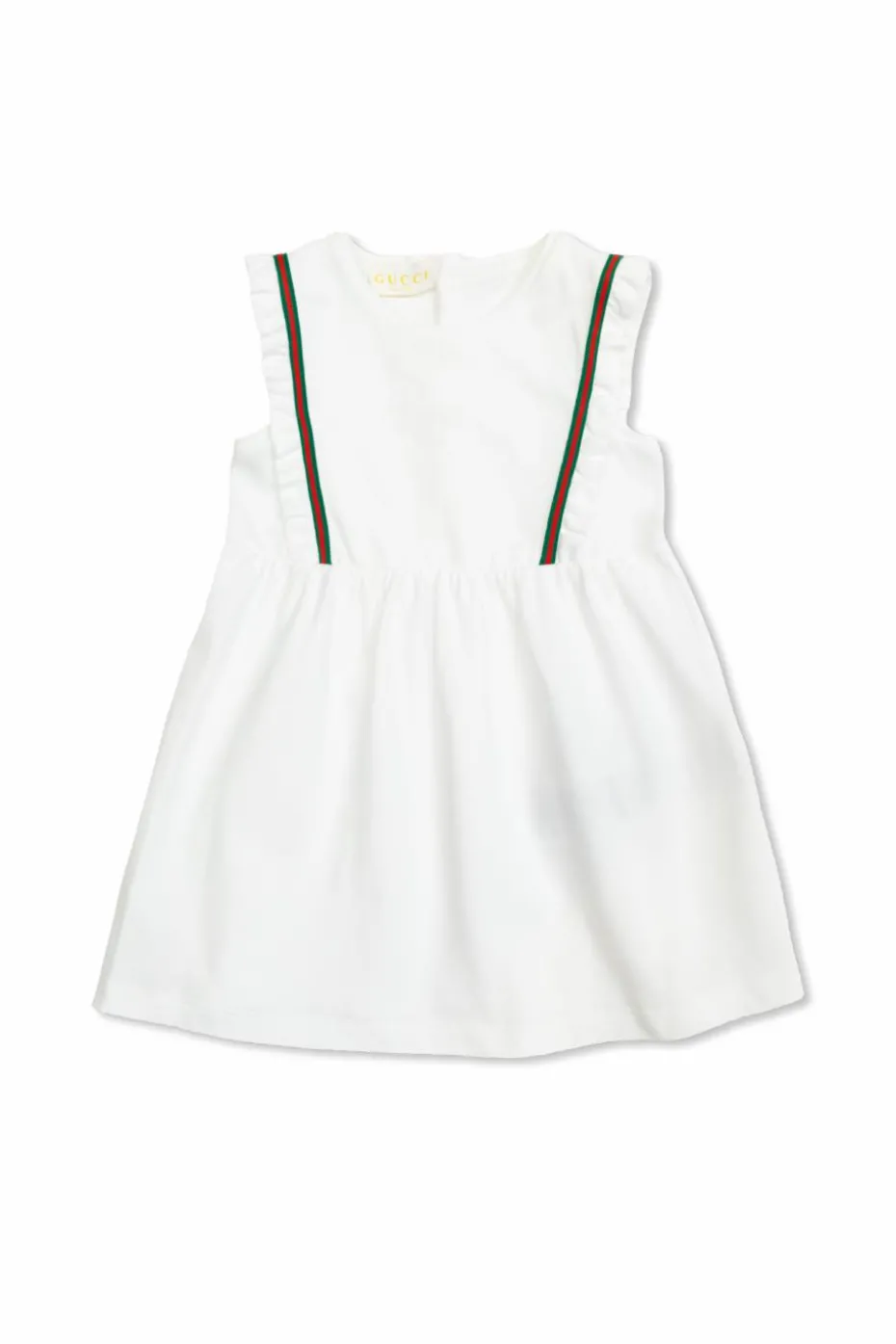 Gucci Kids BIAŁY Bawełniana sukienka