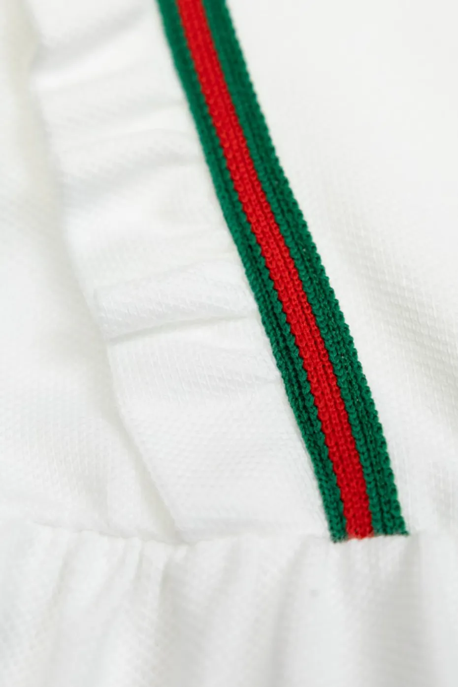 Gucci Kids BIAŁY Bawełniana sukienka