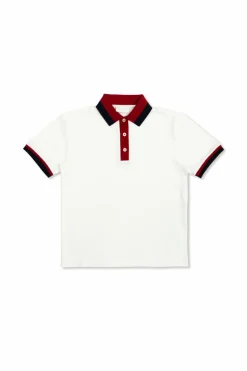 Gucci Kids BIAŁY Bawełniane polo