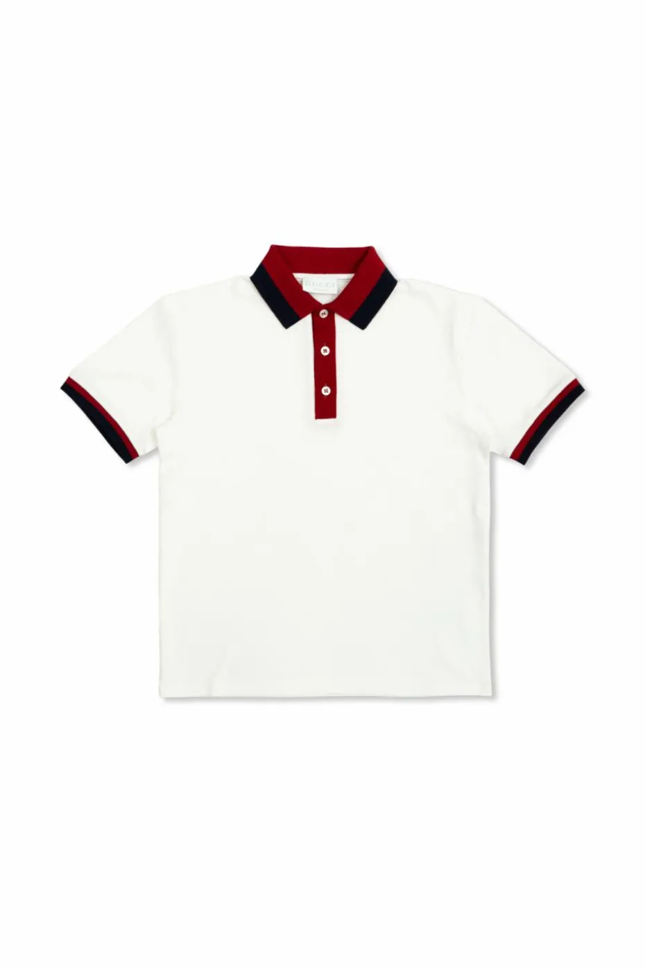 Gucci Kids BIAŁY Bawełniane polo