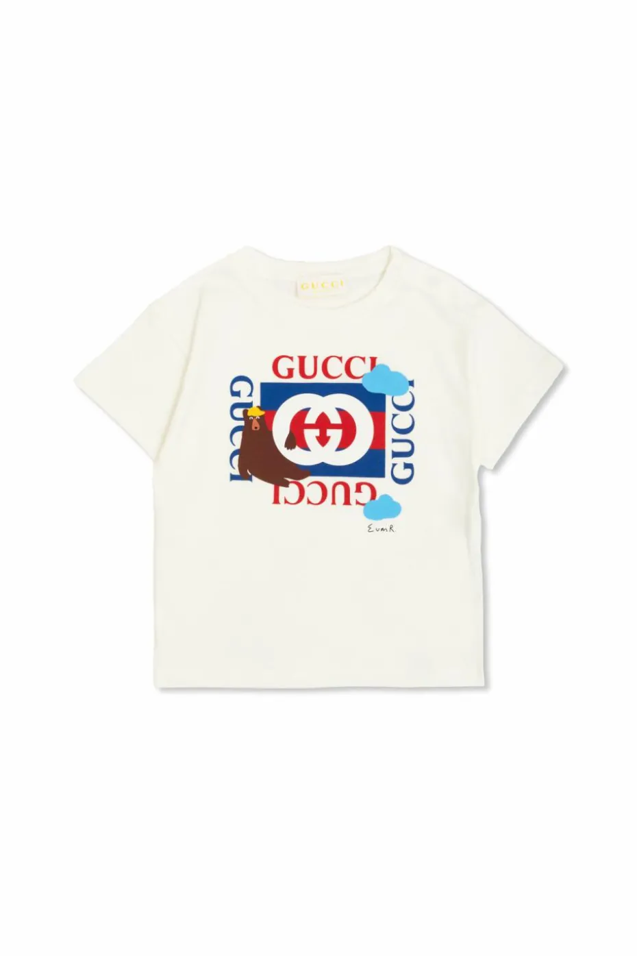 Gucci Kids BIAŁY T-shirt z logo