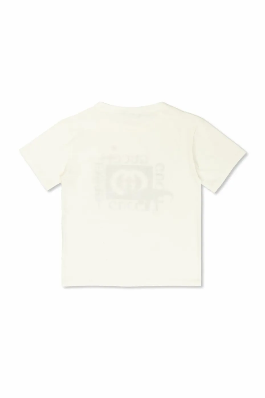 Gucci Kids BIAŁY T-shirt z kolorowym nadrukiem