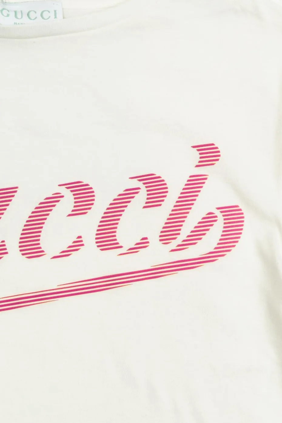 Gucci Kids BIAŁY T-shirt z nadrukowanym logo