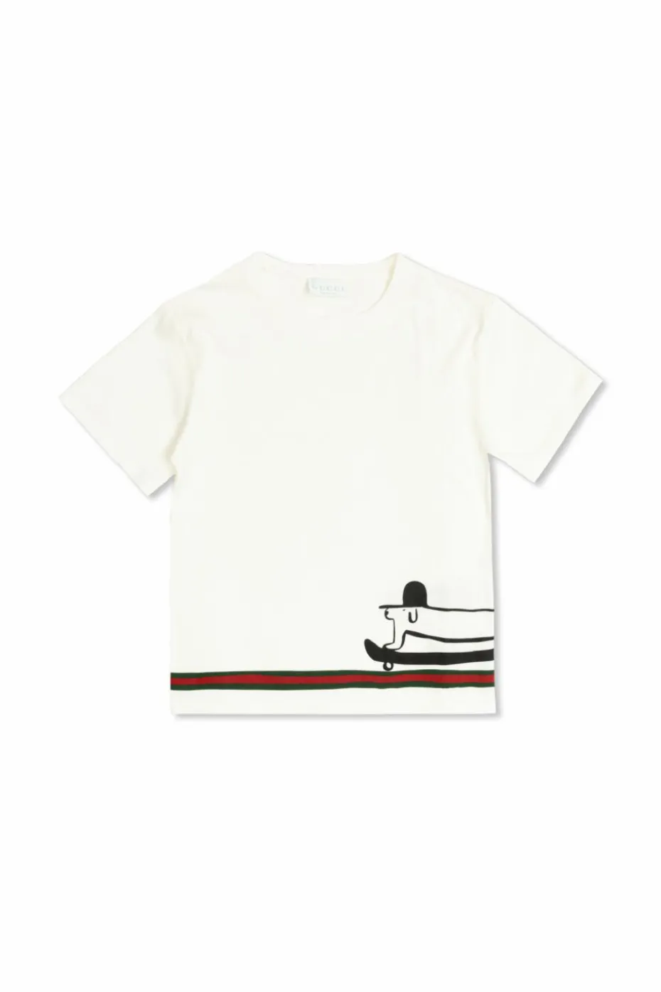 Gucci Kids BIAŁY T-shirt z nadrukiem