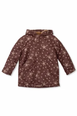 Gucci Kids BRĄZOWY Kurtka z kapturem
