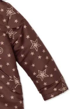 Gucci Kids BRĄZOWY Kurtka z kapturem