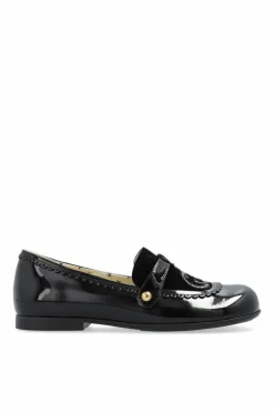 Gucci Kids CZARNY Skórzane baleriny