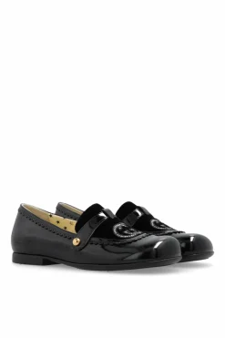 Gucci Kids CZARNY Skórzane baleriny