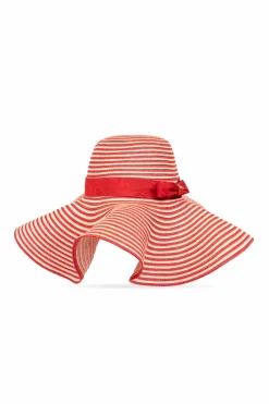 Gucci Kids CZERWONY Kapelusz z wzorem w paski